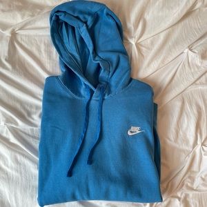blue nike hoodie